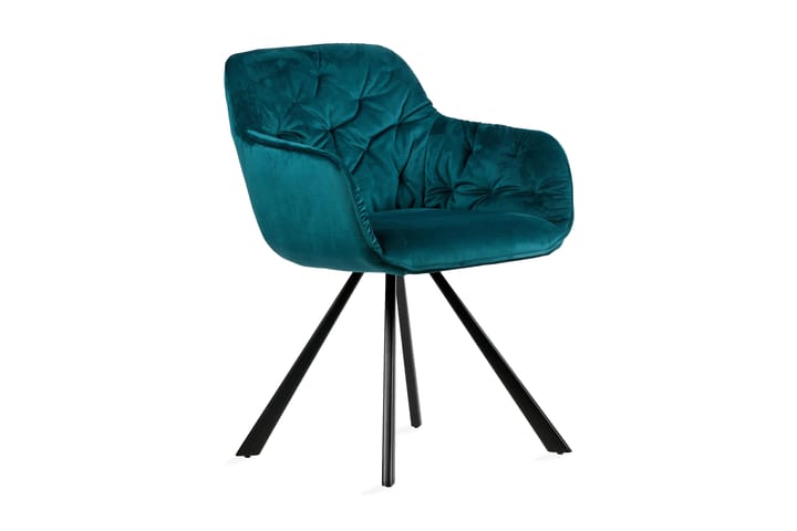 Keittiötuoli Neno - Sininen - Huonekalut - Tuoli & nojatuoli - Käsinojallinen tuoli