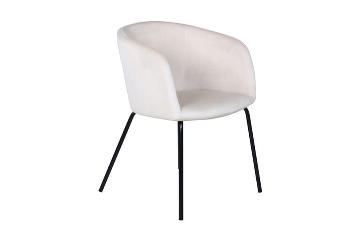 Nojatuoli Beraid - Valkoinen/Musta - Huonekalut - Tuoli & nojatuoli - Ruokapöydän tuolit