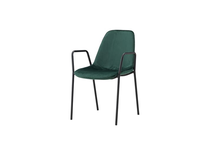 Nojatuoli Klädesholmen Musta/Vihreä - Vind - Huonekalut - Tuoli & nojatuoli - Käsinojallinen tuoli