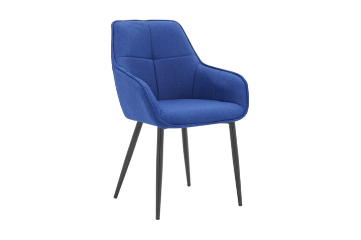 Nojatuoli Milspe - Pellava/sininen/musta - Huonekalut - Tuolit - Käsinojallinen tuoli