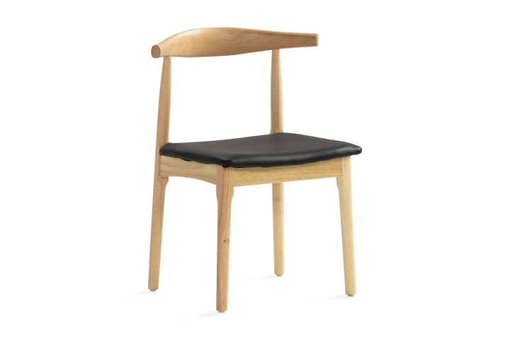 Ruokatuoli Assendelft - Musta/Luonnonväri - Huonekalut - Tuoli & nojatuoli - Ruokapöydän tuoli