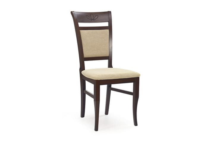 Ruokatuoli Carnell - Beige/Ruskea - Huonekalut - Tuoli & nojatuoli - Ruokapöydän tuolit