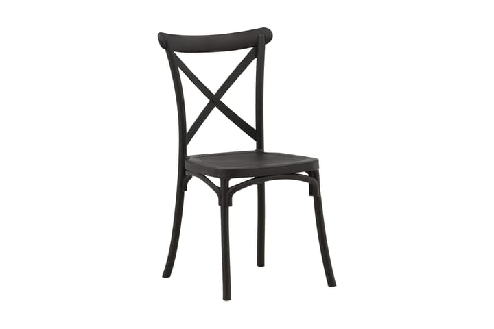 Ruokatuoli Crosetto - Musta - Huonekalut - Tuoli & nojatuoli - Ruokapöydän tuoli
