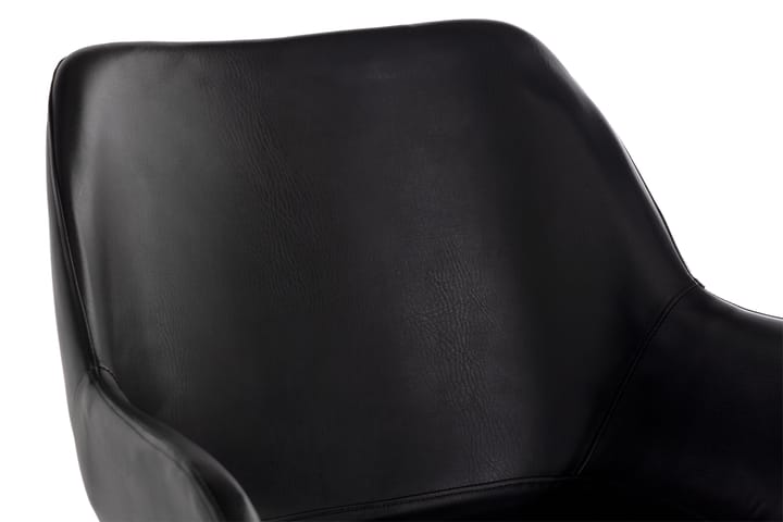 Ruokatuoli Edea - Musta/Keinonahka - Huonekalut - Tuoli & nojatuoli - Ruokapöydän tuolit