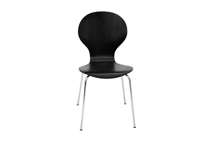 Ruokatuoli Elisha - Musta/Kromi - Huonekalut - Tuoli & nojatuoli - Ruokapöydän tuolit