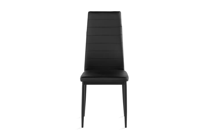 Ruokatuoli Fred Keinonahka - Musta/Musta - Huonekalut - Tuoli & nojatuoli - Ruokapöydän tuolit