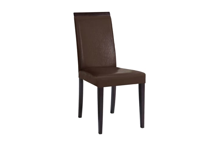 Ruokatuoli Glover Keinonahka 2-pak - Ruskea/Tumma puu - Huonekalut - Tuoli & nojatuoli - Ruokapöydän tuolit