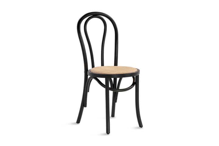 Ruokatuoli Hembrug - Rottinki - Musta - Huonekalut - Tuoli & nojatuoli - Ruokapöydän tuolit