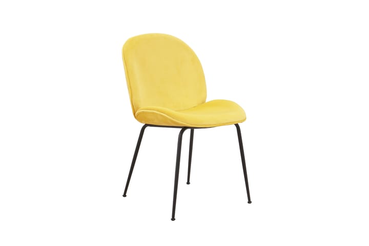 Ruokatuoli Jemal 51 cm - Keltainen/Musta - Huonekalut - Tuoli & nojatuoli - Ruokapöydän tuolit