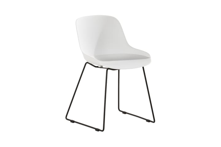Ruokatuoli Lecce - Valkoinen/Musta - Huonekalut - Tuoli & nojatuoli - Ruokapöydän tuolit