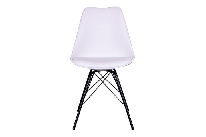 Ruokatuoli Luray - Valkoinen/Musta - Huonekalut - Tuoli & nojatuoli - Ruokapöydän tuolit