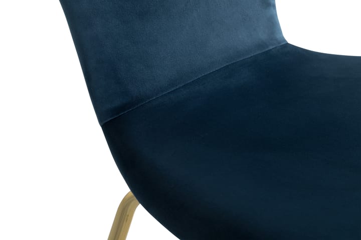 Ruokatuoli Miko Sametti - Sininen/Kulta - Huonekalut - Tuoli & nojatuoli - Ruokapöydän tuolit