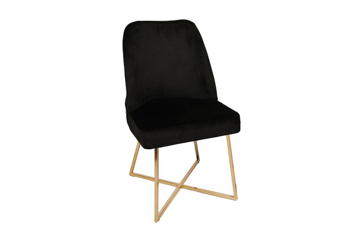 Ruokatuoli Moyano 2-pak - Musta/Kulta - Huonekalut - Tuoli & nojatuoli - Ruokapöydän tuolit
