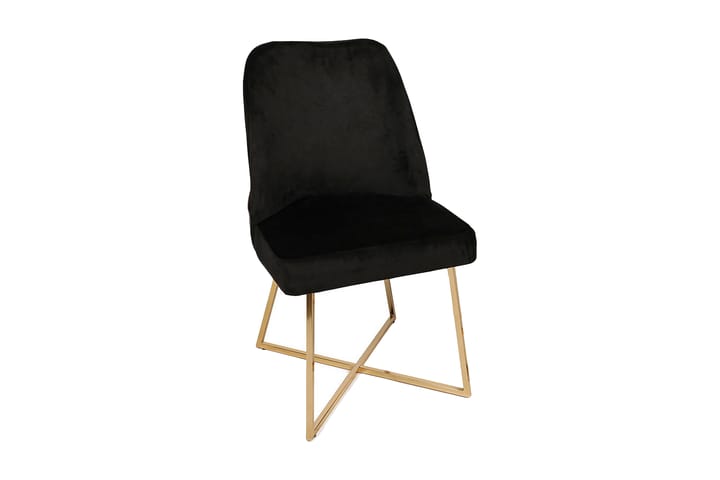 Ruokatuoli Moyano 4-pak - Musta/Kulta - Huonekalut - Tuoli & nojatuoli - Ruokapöydän tuoli