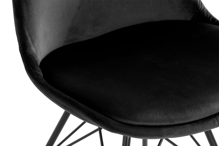 Ruokatuoli Scale Sametti - Musta - Huonekalut - Tuoli & nojatuoli - Ruokapöydän tuoli