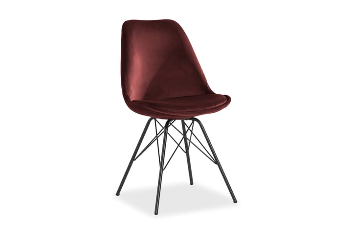 Ruokatuoli Scale Sametti - Punainen - Huonekalut - Tuoli & nojatuoli - Ruokapöydän tuolit