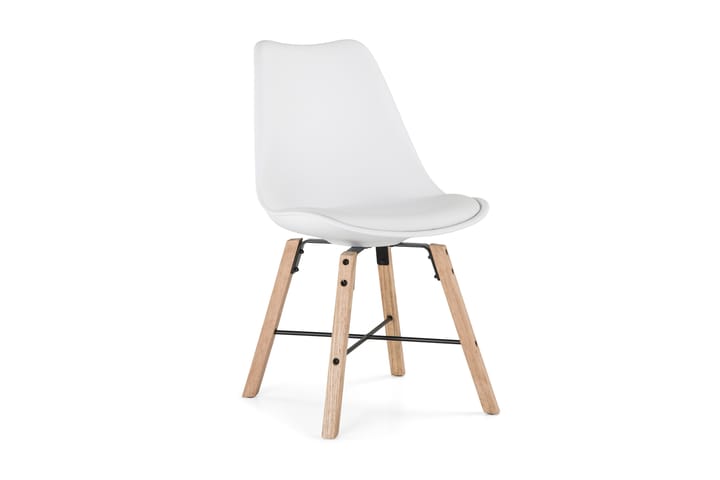 Ruokatuoli Scale - Valkoinen/Tammi - Huonekalut - Tuoli & nojatuoli - Ruokapöydän tuoli
