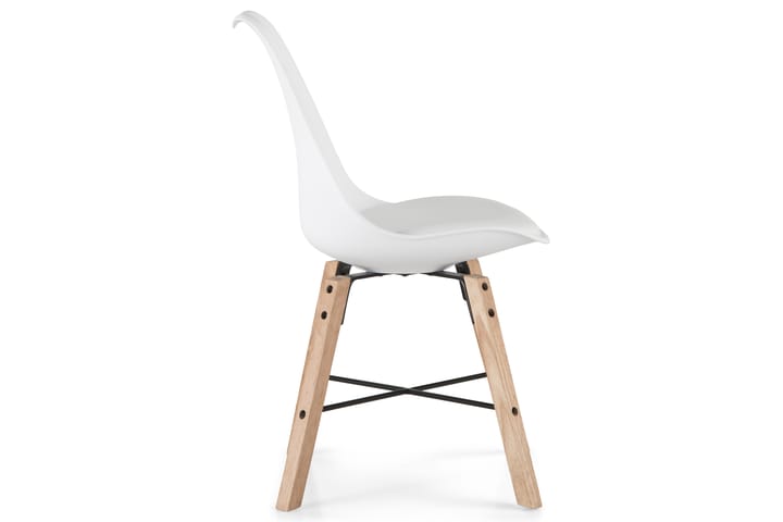 Ruokatuoli Scale - Valkoinen/Tammi - Huonekalut - Tuoli & nojatuoli - Ruokapöydän tuolit