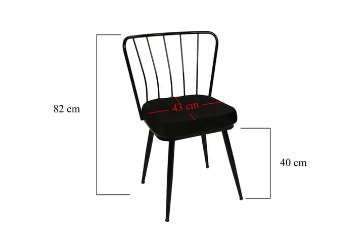 Ruokatuoli Shodon 2-pak - Musta - Huonekalut - Tuoli & nojatuoli - Ruokapöydän tuolit