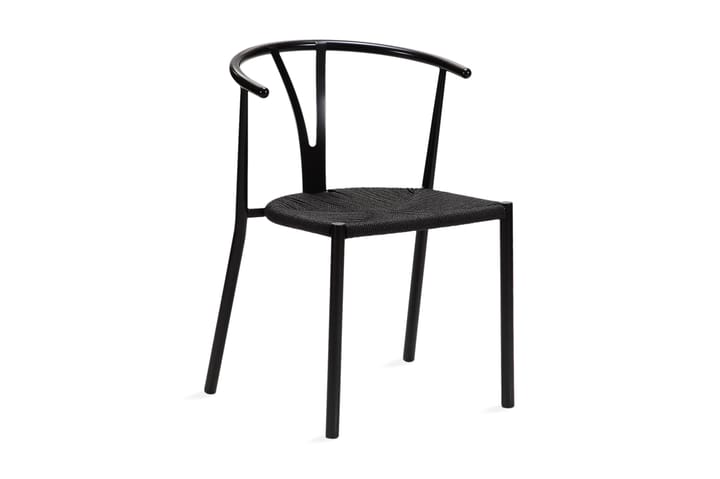 Ruokatuoli Tarnia - Musta - Huonekalut - Tuoli & nojatuoli - Käsinojallinen tuoli