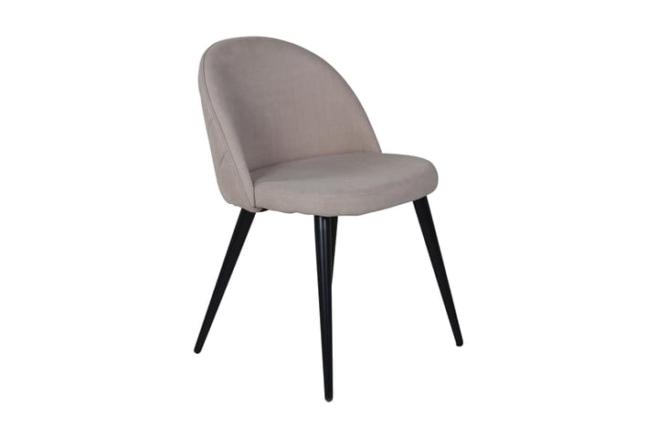 Ruokatuoli Vomeli - Beige/Musta - Huonekalut - Tuoli & nojatuoli - Ruokapöydän tuolit