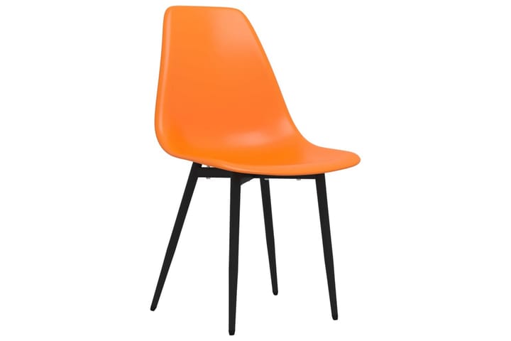 Ruokatuolit 4 kpl oranssi PP - Huonekalut - Tuoli & nojatuoli - Käsinojallinen tuoli