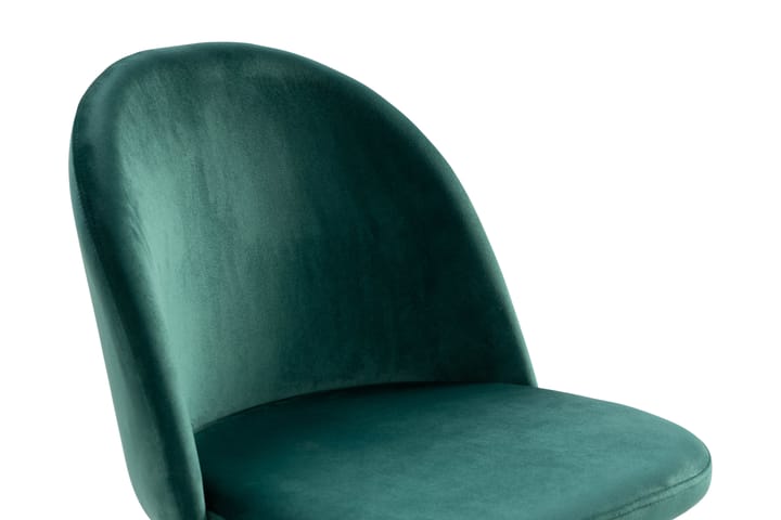 Samettituoli Luisa - Tummanvihreä/Musta - Huonekalut - Tuoli & nojatuoli - Ruokapöydän tuolit