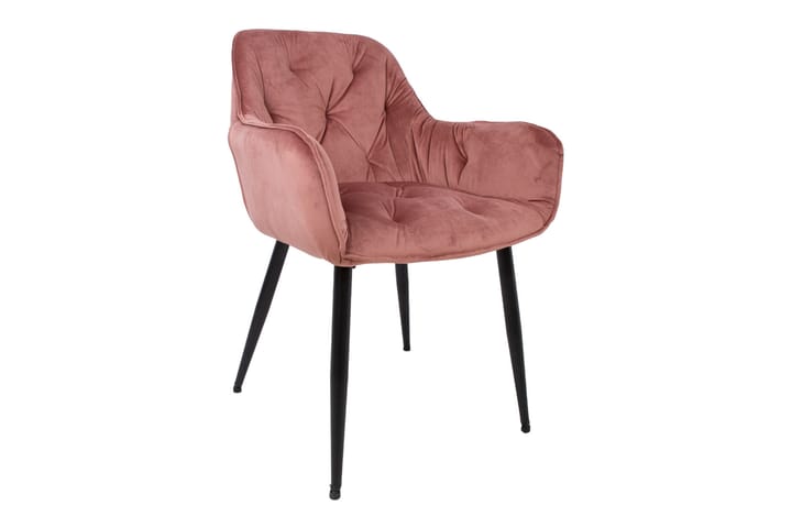 Tuoli Brita 61x57x83 cm Vaaleanpunainen - Huonekalut - Tuoli & nojatuoli - Ruokapöydän tuolit