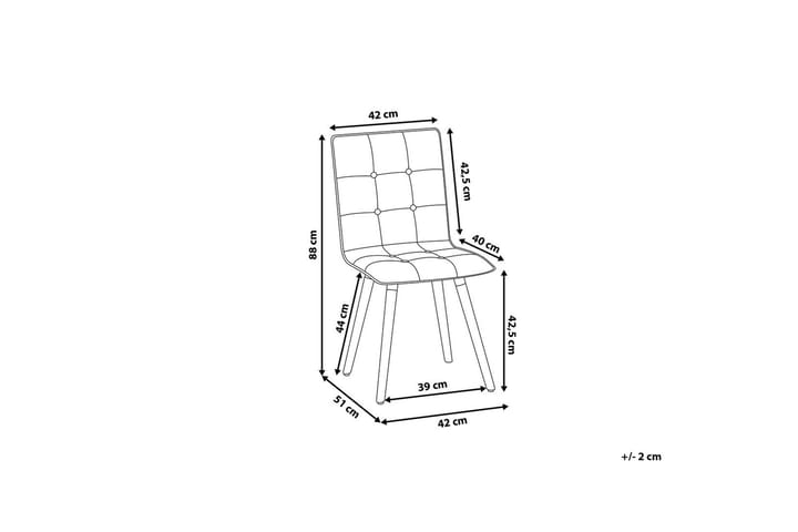 Tuoli Brooklyn 2:n setti - Musta - Huonekalut - Tuoli & nojatuoli - Ruokapöydän tuolit
