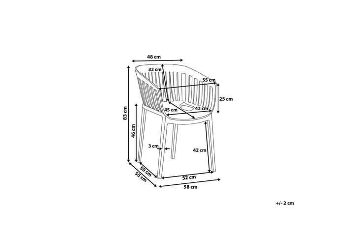 Tuoli Dallas 2 kpl - Beige - Huonekalut - Tuoli & nojatuoli - Ruokapöydän tuolit