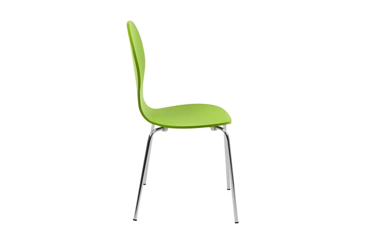 Tuoli Elisha - Lime/Kromi - Huonekalut - Tuoli & nojatuoli - Ruokapöydän tuoli