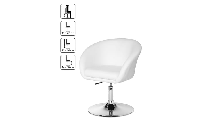 Tuoli Elstad - Valkoinen - Huonekalut - Tuoli & nojatuoli - Ruokapöydän tuolit