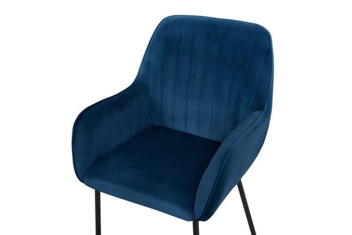 Tuoli Gimena 2-pak Sametti - Sininen - Huonekalut - Tuoli & nojatuoli - Ruokapöydän tuolit