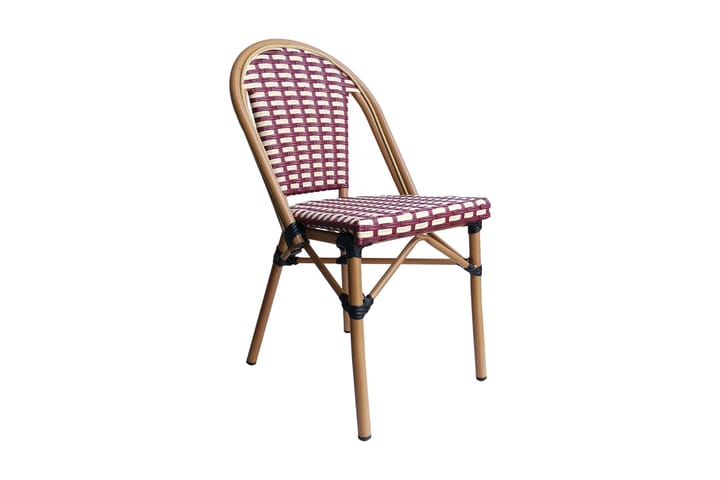 Tuoli Hexelle - Beige/Punainen - Huonekalut - Tuoli & nojatuoli - Ruokapöydän tuolit