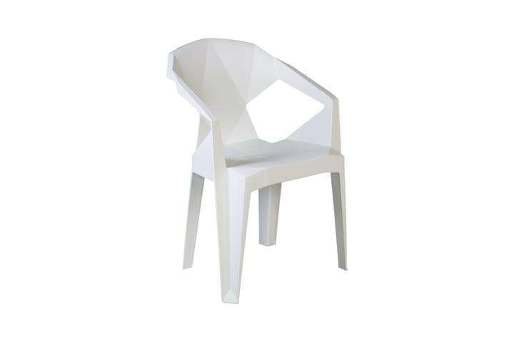 Tuoli Muze Valkoinen - Huonekalut - Tuoli & nojatuoli - Käsinojallinen tuoli