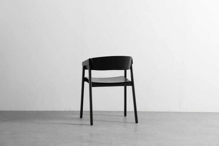 Tuoli Simone Musta - Huonekalut - Tuolit - Käsinojallinen tuoli