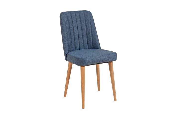 Tuoli Weisskopf 85 cm - Puu/Luonnonväri/Tummansininen - Huonekalut - Tuoli & nojatuoli - Ruokapöydän tuolit