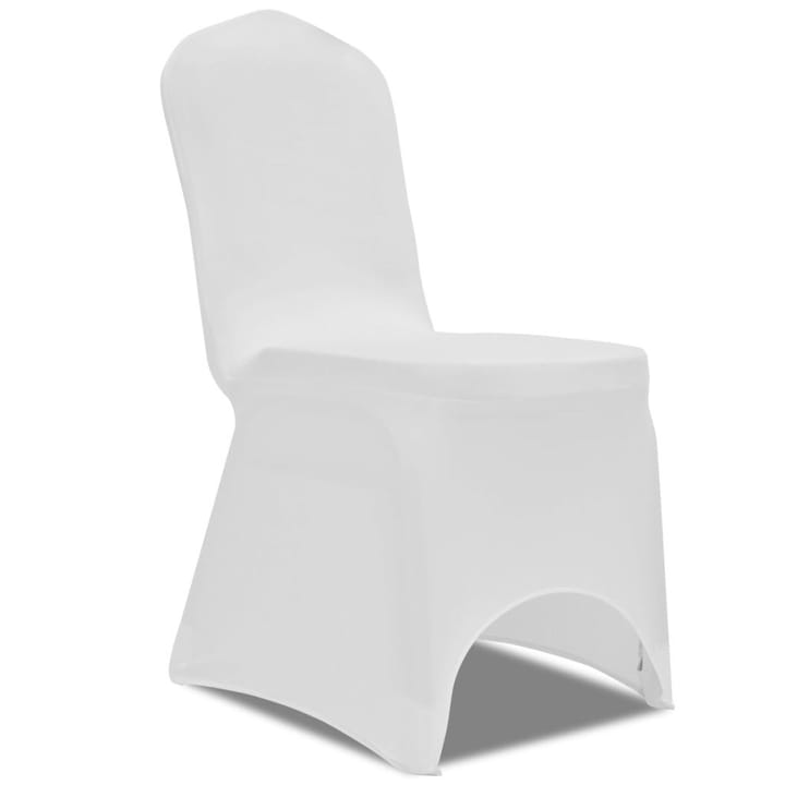 Joustava tuolinpäällinen 100 kpl Valkoinenv - Valkoinen - Kodintekstiilit & matot - Huonekalutekstiilit - Huonekalupäälliset