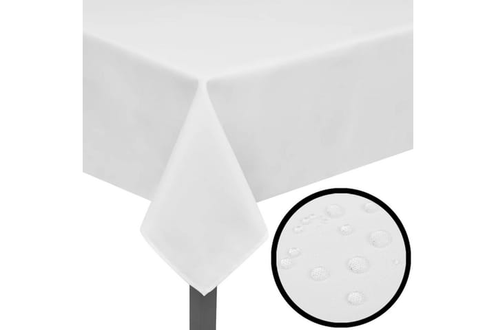 5 Pöytäliinaa Valkoinen 100 x 130 cm - Valkoinen - Sisustustuotteet - Pöytäkoriste - Pöytäliina & kaitaliina - Kaitaliina