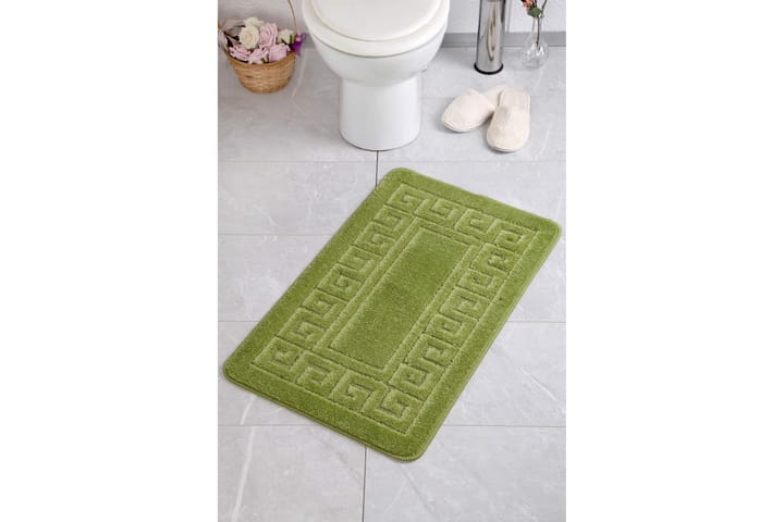 Kylpyhuonematto Panwar 50x70 cm Suorakaide - Vihreä - Kodintekstiilit & matot - Kylpyhuonetekstiilit - Kylpyhuoneen matto