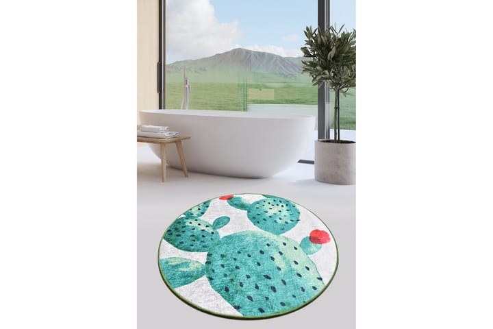 Kylpymatto Chilai Home 100 Pyöreä - Monivärinen - Kodintekstiilit & matot - Kylpyhuonetekstiilit - Kylpyhuoneen matto