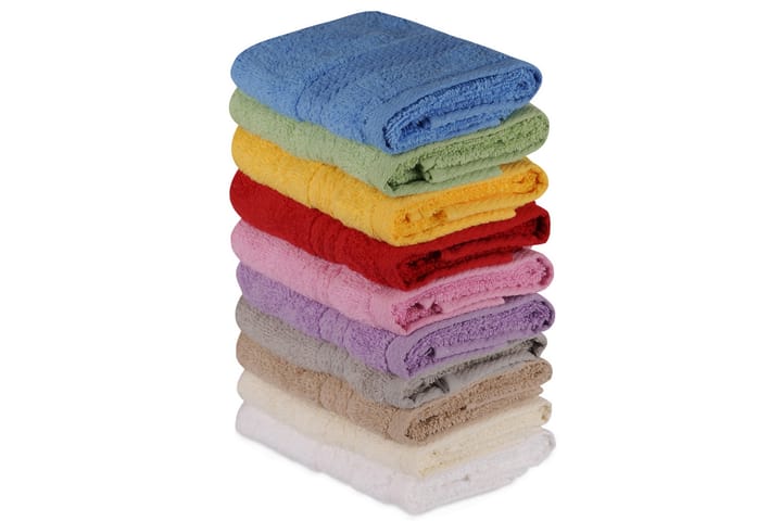 Pyyhe setti 10-pak - Monivärinen - Kodintekstiilit & matot - Kylpyhuonetekstiilit - Pyyhe - Froteepyyhe