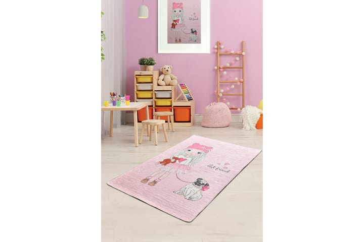 Lastenmatto Amies 100x160 cm - Monivärinen - Kodintekstiilit & matot - Lasten tekstiilit - Lastenhuoneen matto