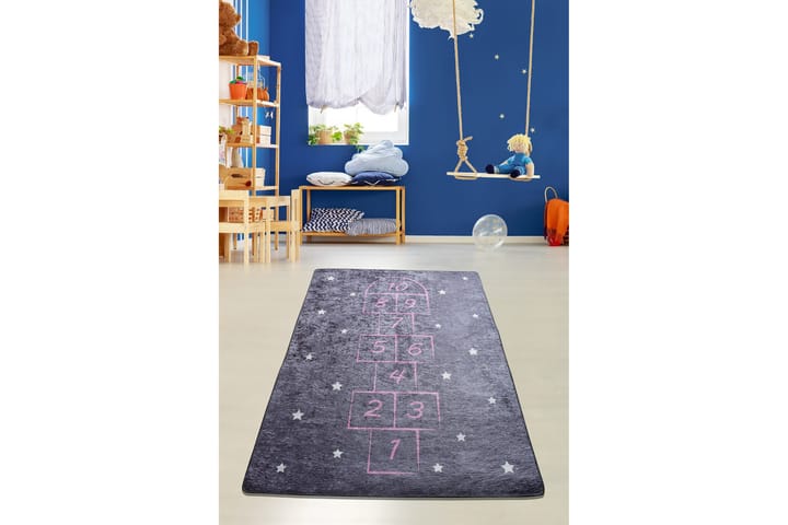 Lastenmatto Avioncito 200x290 cm - Harmaa / Sametti - Kodintekstiilit - Lasten tekstiilit - Lastenhuoneen matto
