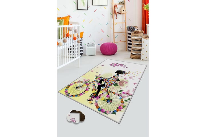 Lastenmatto Lalehan 180x280 cm - Monivärinen - Kodintekstiilit - Lasten tekstiilit - Lastenhuoneen matto
