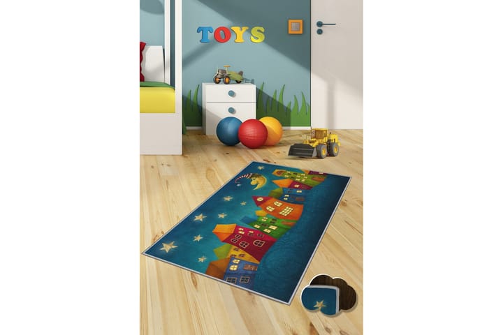 Lastenmatto Lalehan 80x150 cm - Monivärinen - Kodintekstiilit & matot - Lasten tekstiilit - Lastenhuoneen matto