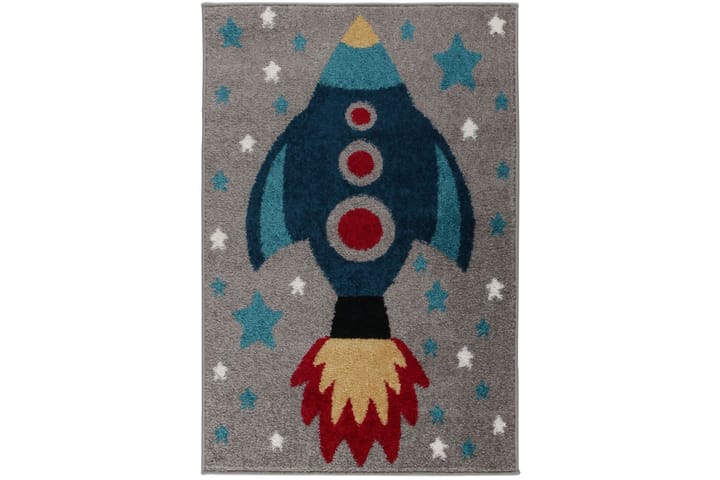 Lastenmatto Play Days Rocket 80x120 cm Monivärinen - Flair Rugs - Kodintekstiilit & matot - Lasten tekstiilit - Lastenhuoneen matto