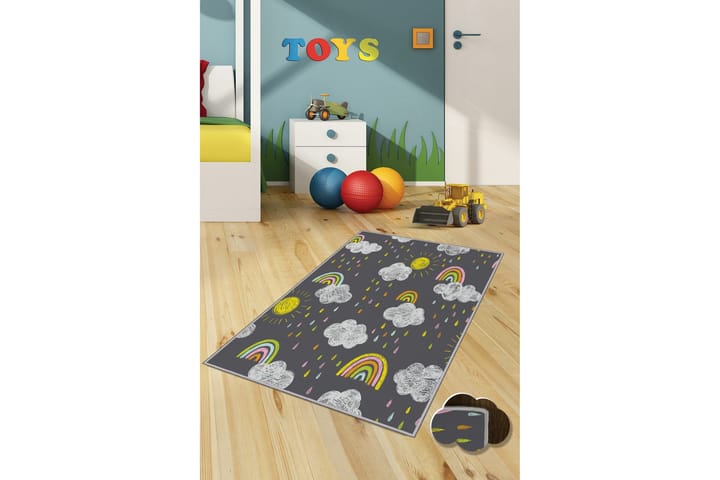 Lastenmatto Tenzile 140x220 cm - Harmaa - Kodintekstiilit & matot - Lasten tekstiilit - Lastenhuoneen matto