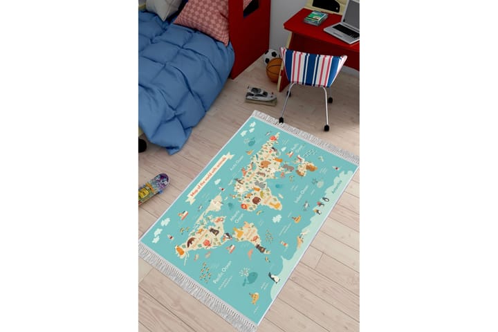 Lastenmatto Zabane 100x200 cm - Monivärinen - Kodintekstiilit - Lasten tekstiilit - Lastenhuoneen matto