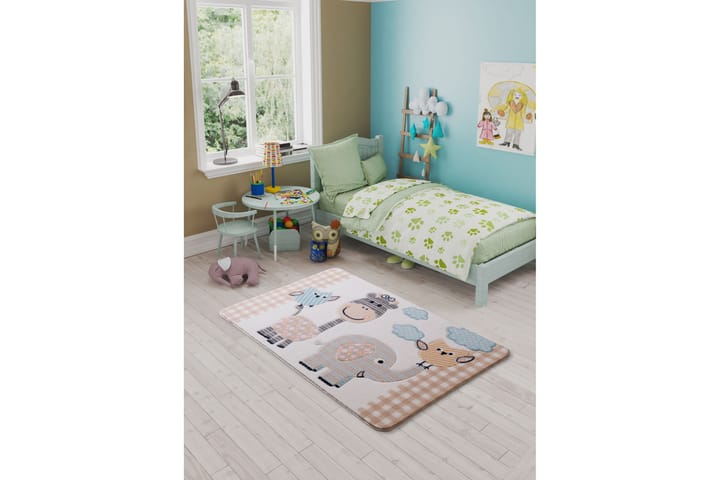 Matto Confetti 133x190 - Monivärinen - Kodintekstiilit - Lasten tekstiilit - Lastenhuoneen matto